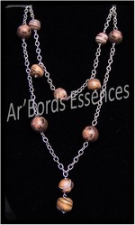 Collier Breloques "Brown Floriz"