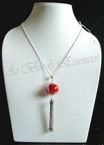 Collier "Red Lotus"